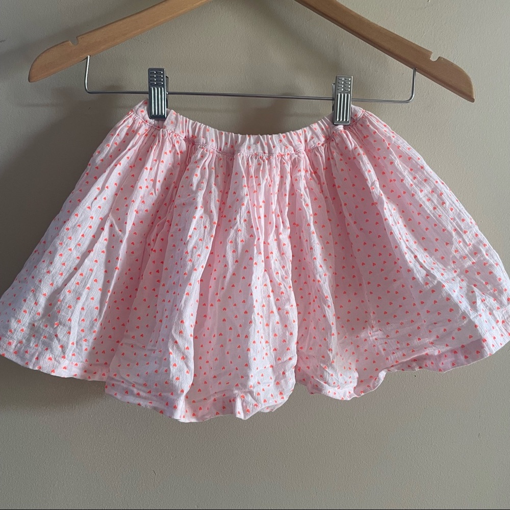 BonBon Pink Neon Orange Heart Skirts Sz 6 Kids